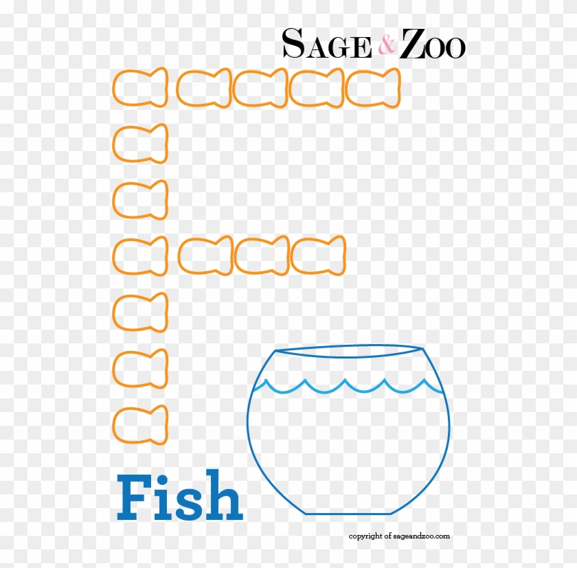 Snack Counting Fish 02 Clipart