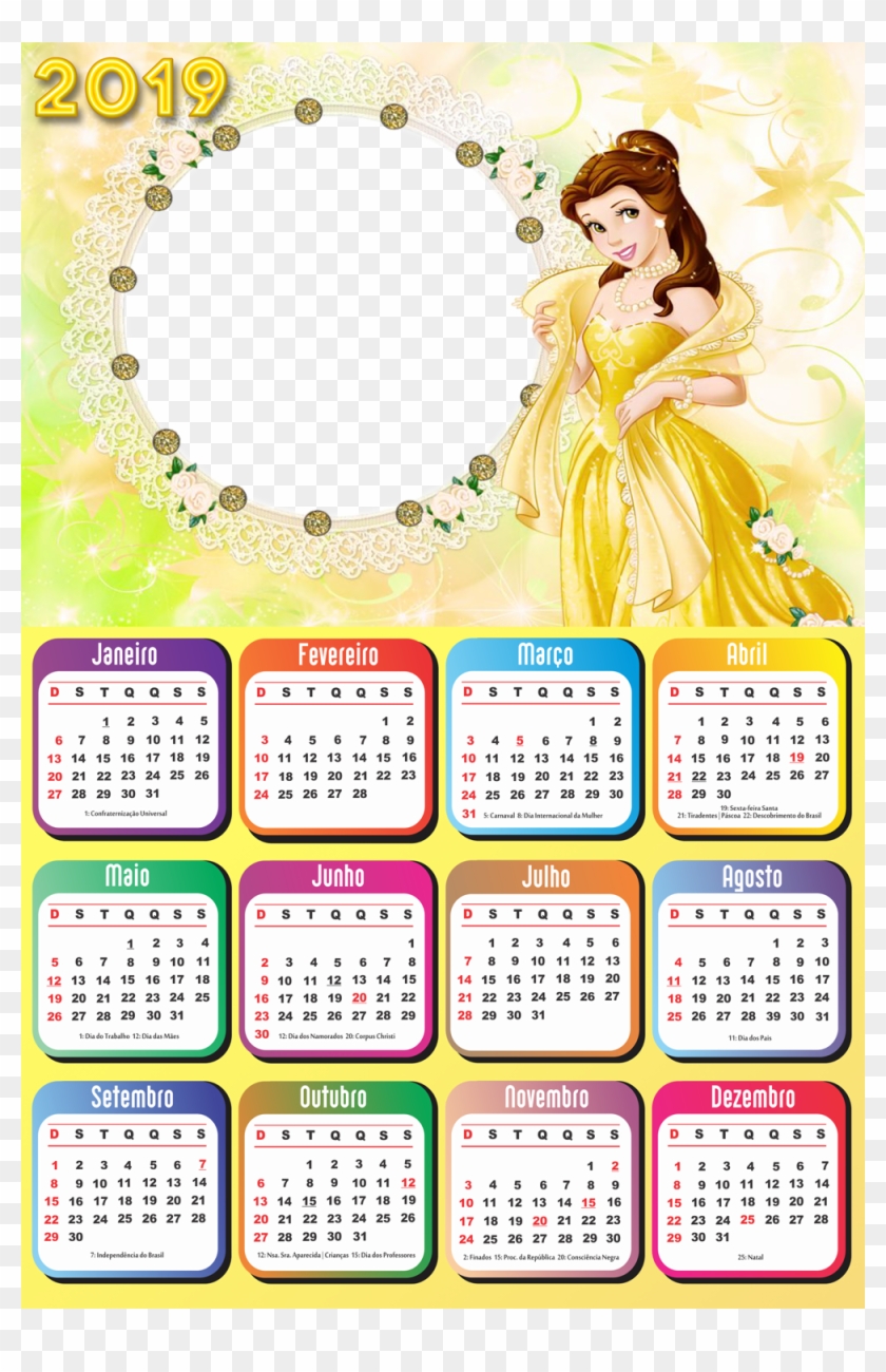 000 × - 2019 Disney Princess Calendar Clipart #5182416