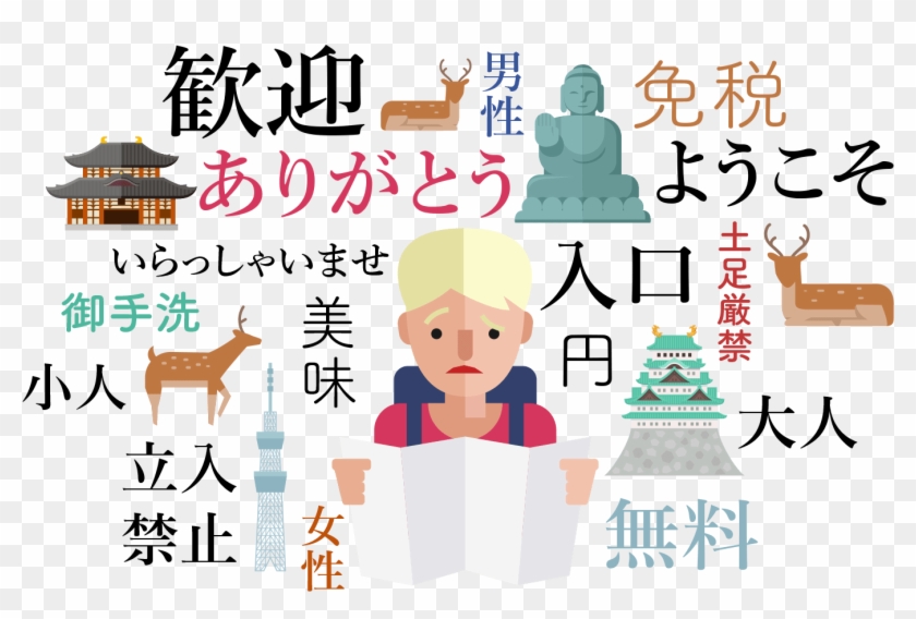 外国からの観光客に日本語はとても難しい Japanese Is Very Difficult For - Unbreakable Machine-doll Clipart #5182906
