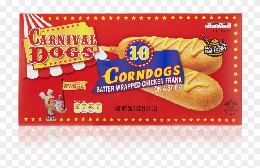 Corn Dogs, Mini Corn Dogs, And Pancakes N' Sausage - Carnival Brand Corn Dogs Clipart #5183108