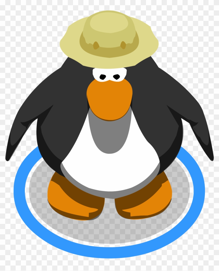 Fishing Hat - Club Penguin 3d Penguin Clipart #5183340