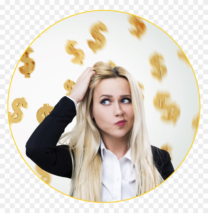 Do You Know That Old Cliché From The Movies, Where - Girl Scratching Head Clipart