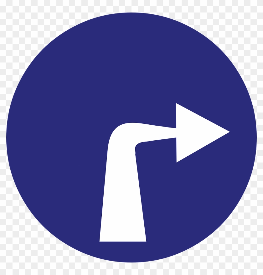 Turn Right Arrow Direction Png Image - Circle Clipart