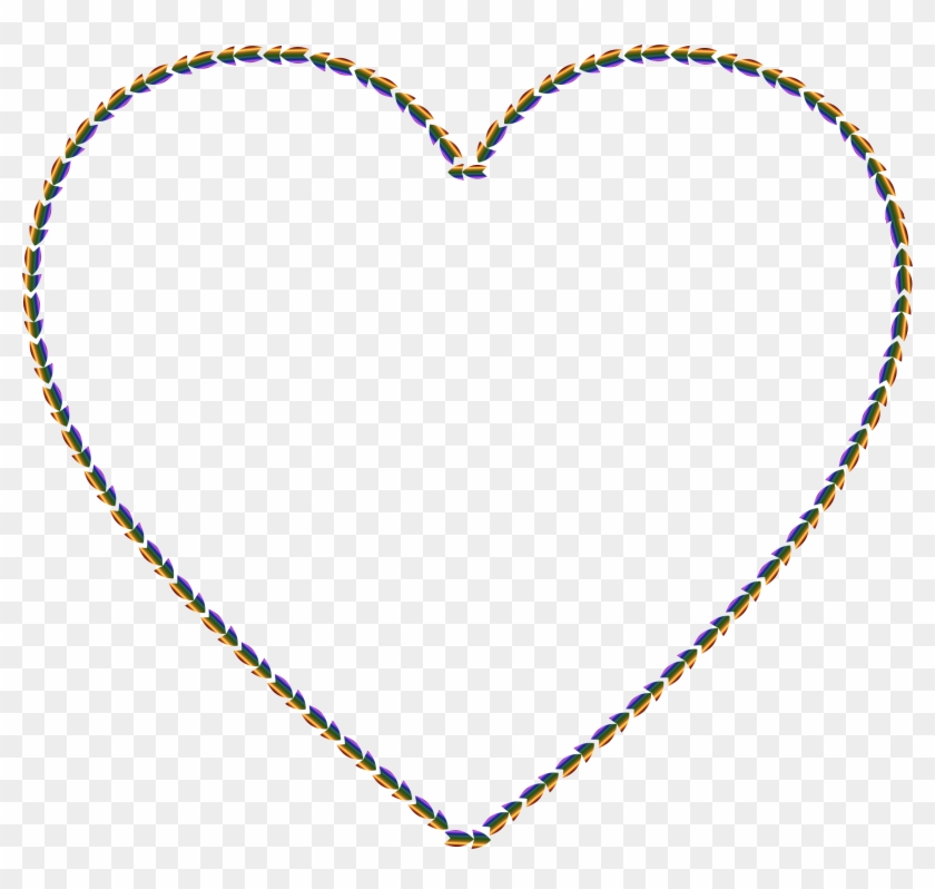 This Free Icons Png Design Of Colorful Direction Heart - Barbed Wire Heart Clipart Transparent Png