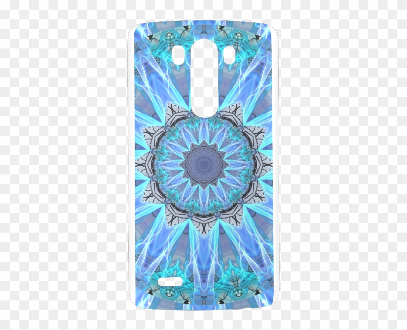 Sapphire Ice Flame, Cyan Blue Crystal Wheel Hard Case - Mobile Phone Case Clipart #5185491
