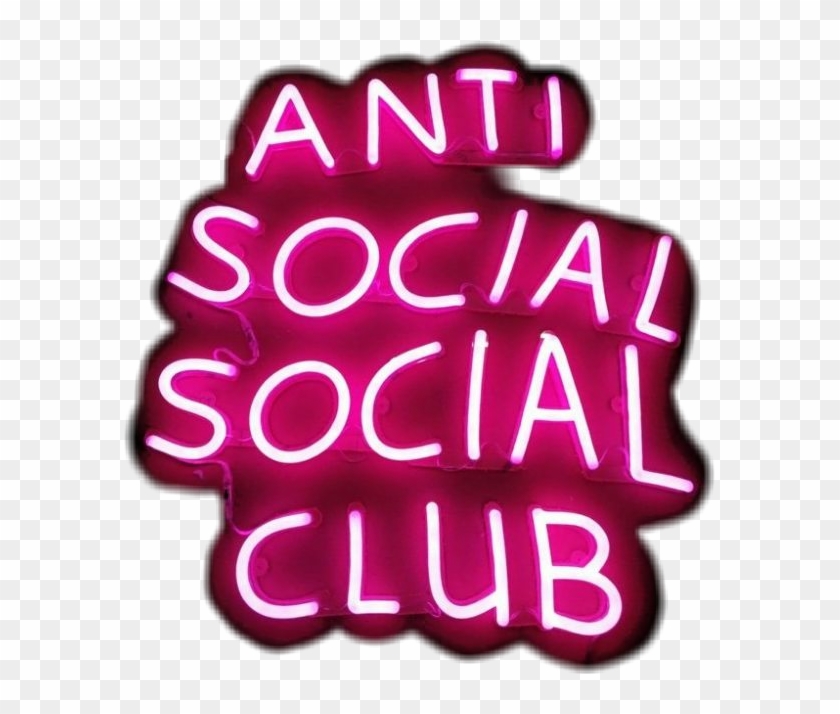#neon #neonlight #antisocial #antisocialsocialclub - Colorfulness Clipart #5185645