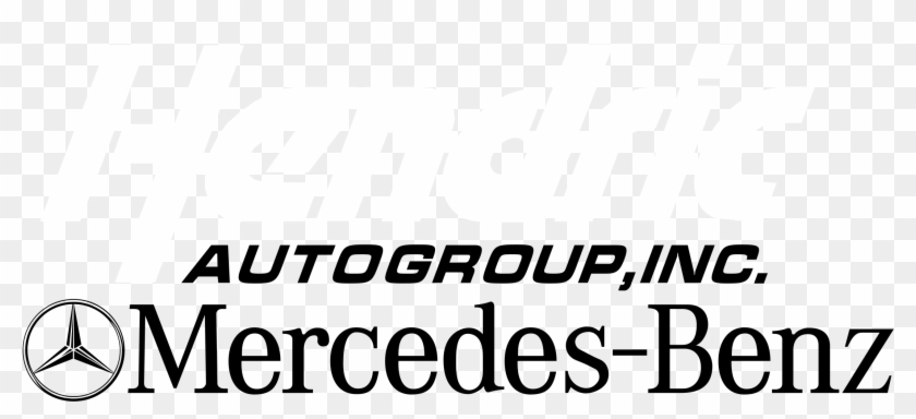 Hendrick Mercedes Benz Logo Black And White - Mercedes Benz Clipart