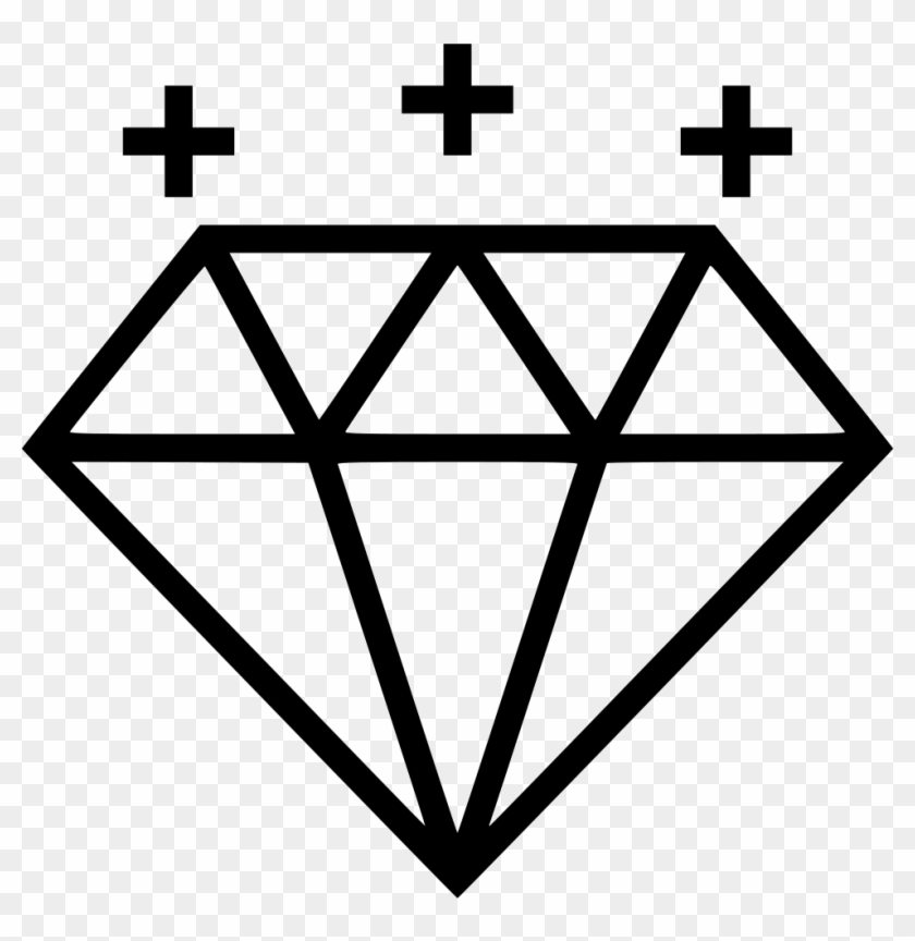 Png File - Line Art Diamond Clipart