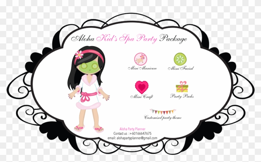 Aloha Kid's Spa Party Package - Kids Spa Package Clipart #5185735