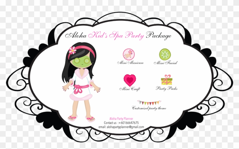 Aloha Kid's Spa Party Package - Kids Spa Package Clipart