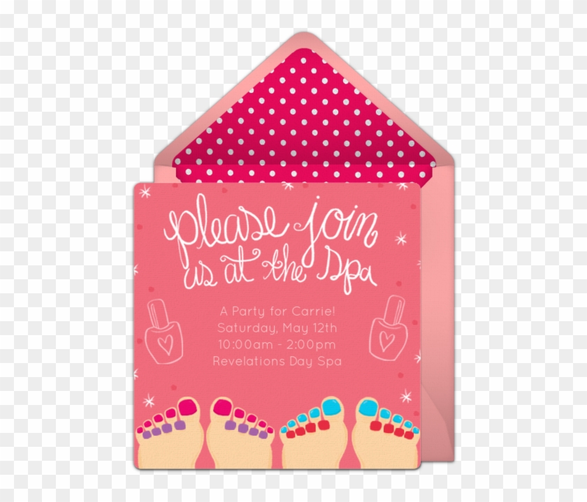 Spa Day Online Invitation - Spa Day With Friends Invitation Clipart