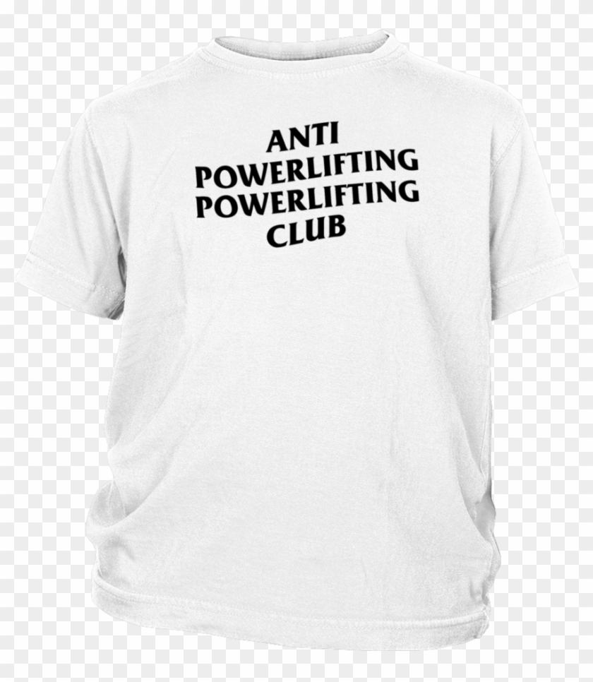 Anti Social Social Club Powerlifting Club Whitet-shirt - Active Shirt Clipart #5185977