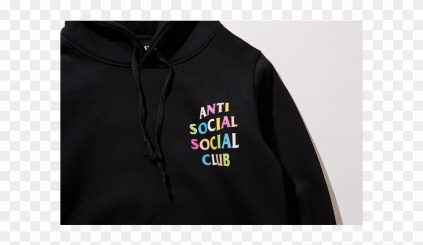 Anti Social Social Club Assc Multciolor Hoodie - Anti Social Social Club Hoodie Multi Color Clipart #5186398