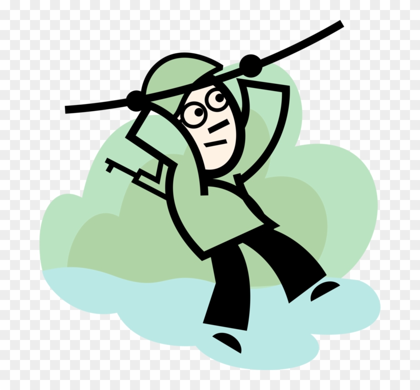 Vector Illustration Of Enlisted Military Soldier Training Clipart