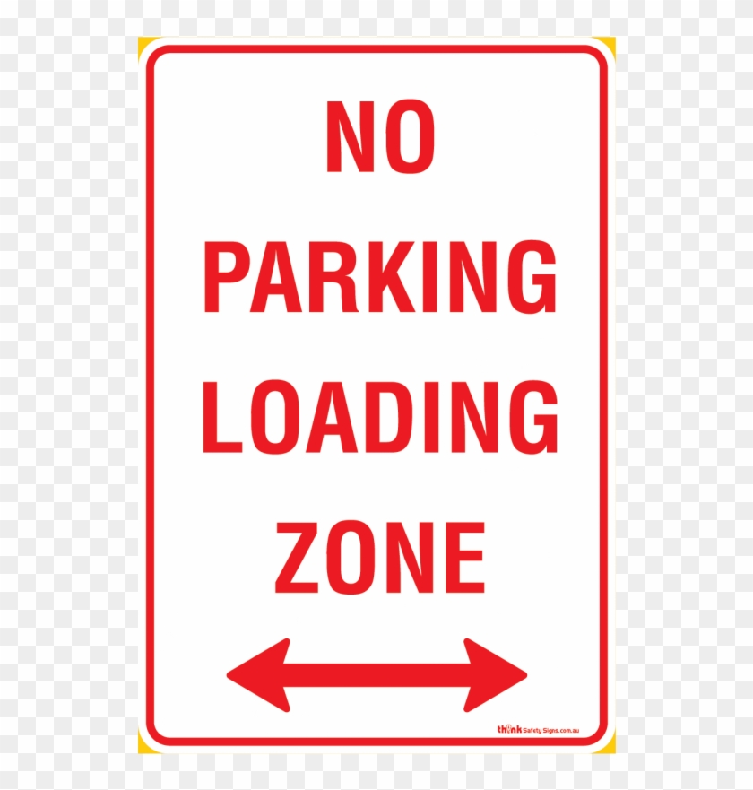 Parking No Parking Loading Zone Span Arrow - Signs Clipart