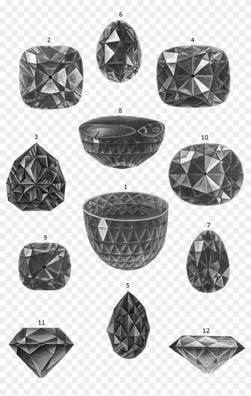 Diamanter, Några Stora Och Ryktbara Diamanter, Nordisk Clipart