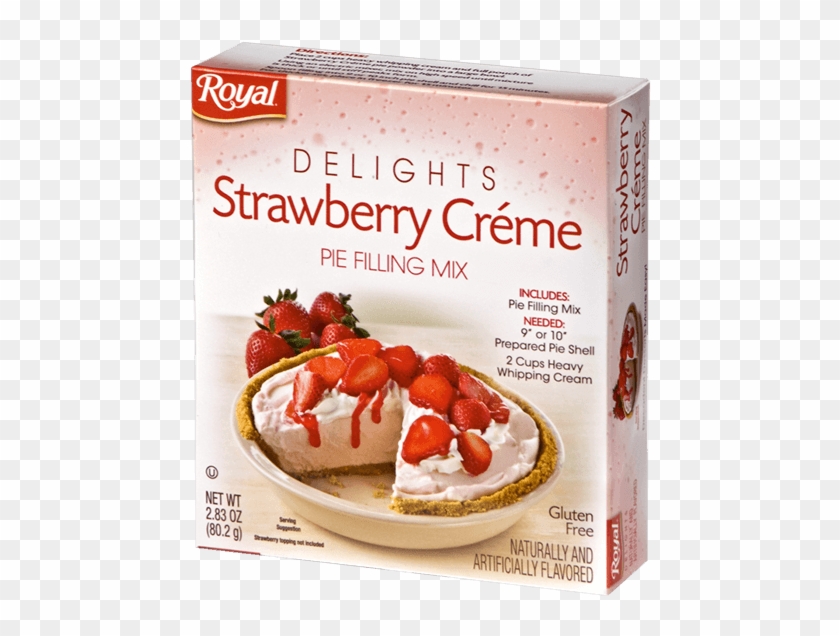 Royal Delights Strawberry Crème Pie Filling - Pastry Clipart #5187214