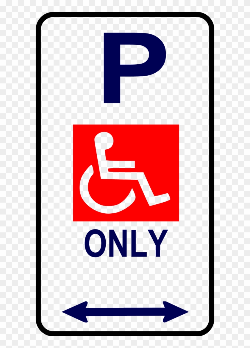 Sign Disabled Parking - Disabled Parking Sign Au Clipart #5187252