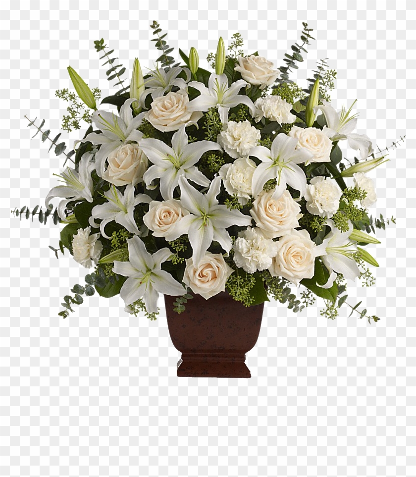 Flores Encontradas En La Web - Loving Lilies And Roses Bouquet Clipart