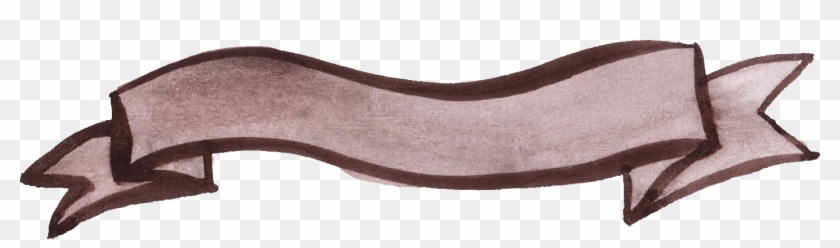 Brown Ribbon Png - Suede Clipart