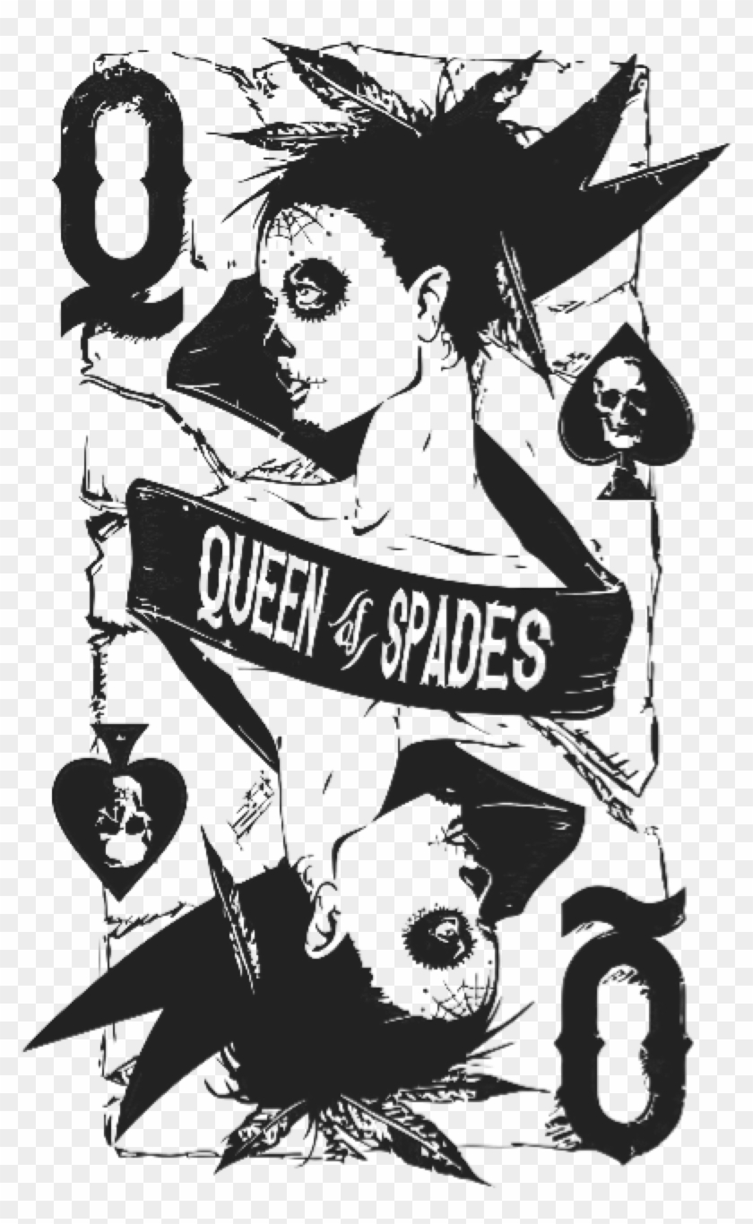Model Image Graphic Image - Queen Of Spades Death Clipart #5188219