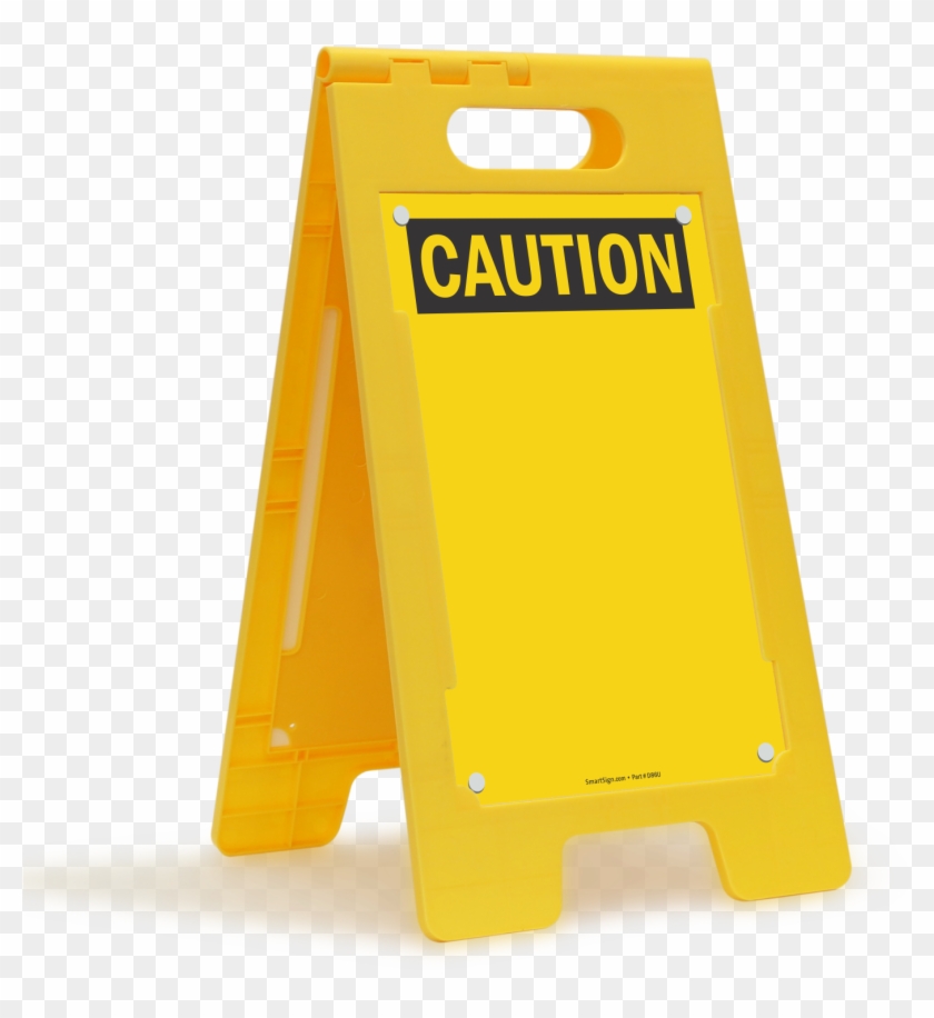 Caution Blank Fold-ups® Floor Sign - Slippery When Wet Sign Clipart #5188226