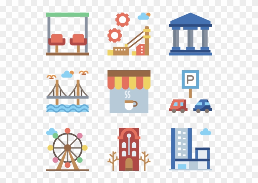 Modern Urban City Clipart