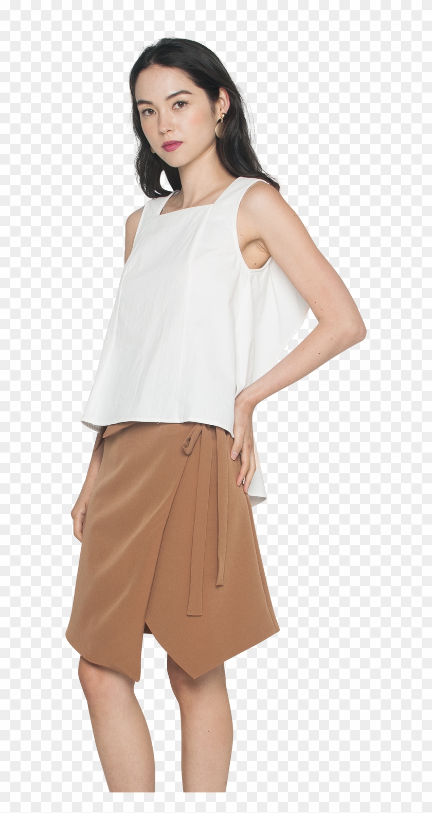 Ribbon Wrapped Skirt - A-line Clipart