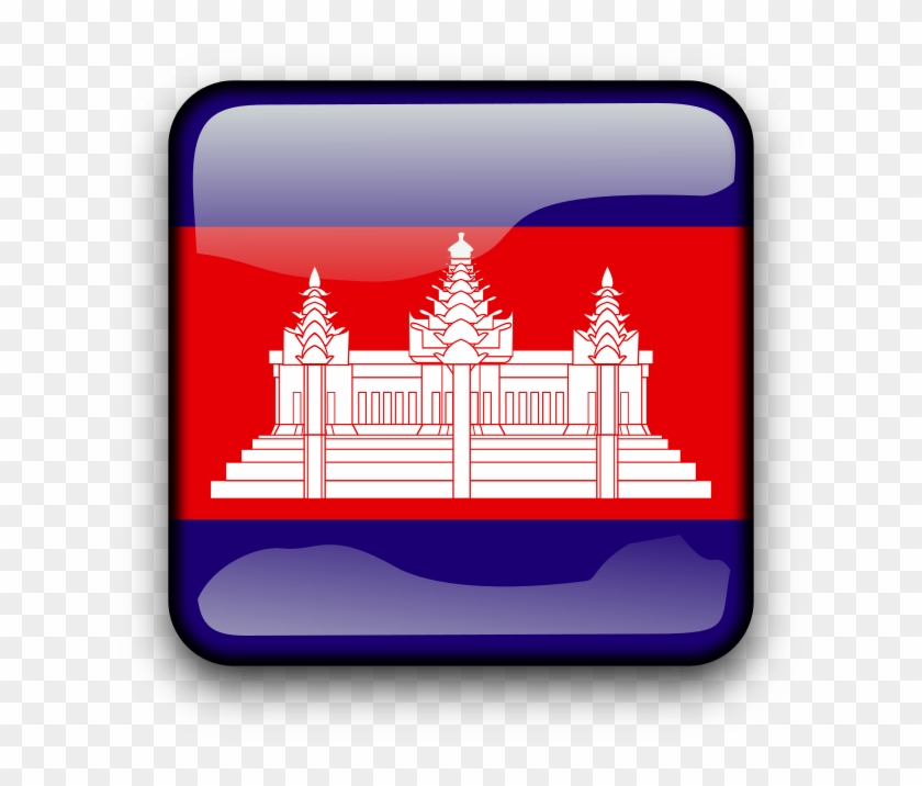 Kh Clipart Icon Png - Cambodia Flag Transparent #5188561