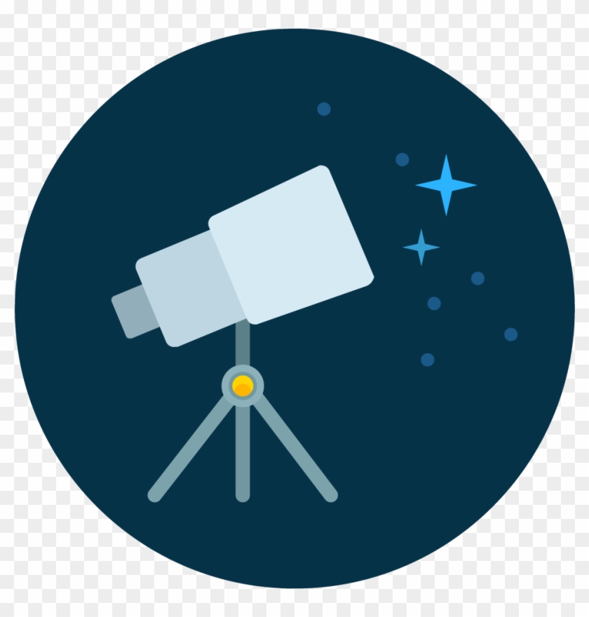 Telescope Icon Vector - Illustration Clipart #5188615