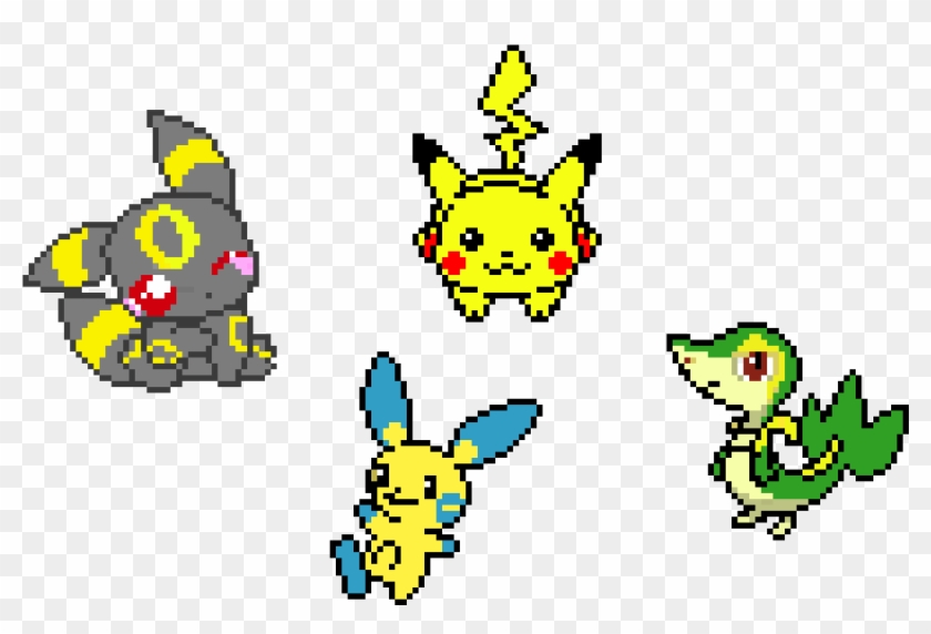 Cute Pokemon - 8 Bit Pikachu Clipart