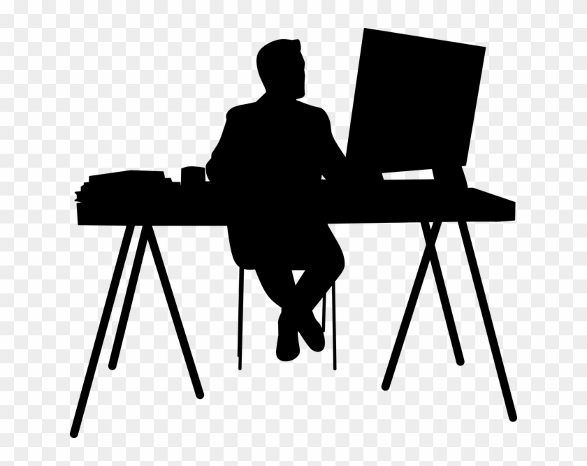 Seo For Escape Rooms Authoritative Content - Job Silhouette Clipart #5190117