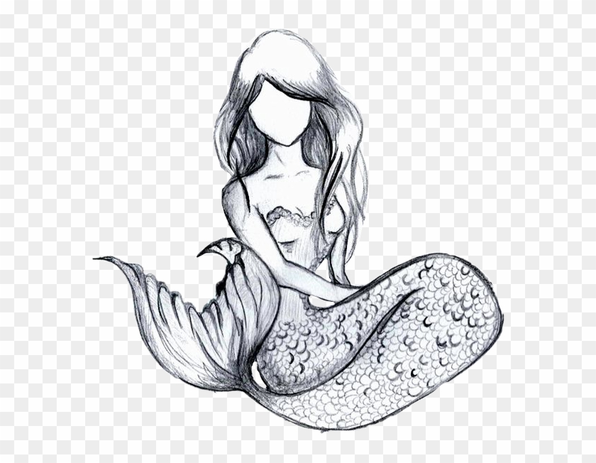 Mermaid Drawing Png - Beautiful Mermaid Drawing Clipart