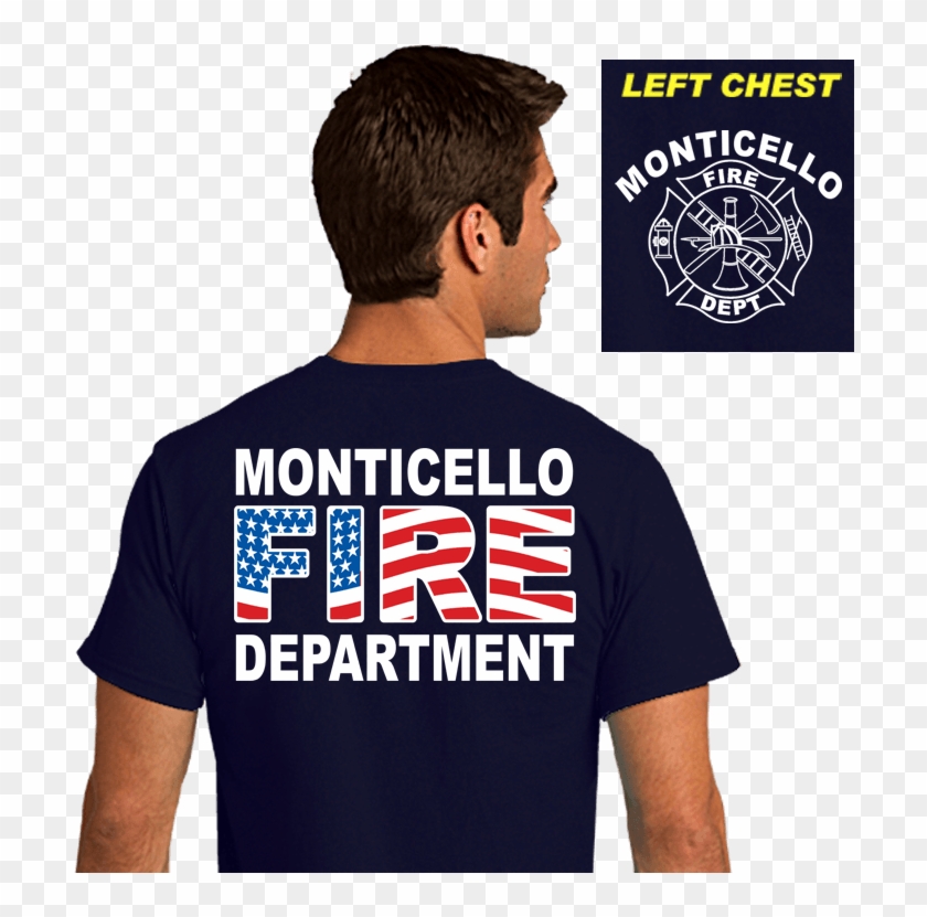 Fire Dept Shirts - Fire Department Shirt Flag Clipart