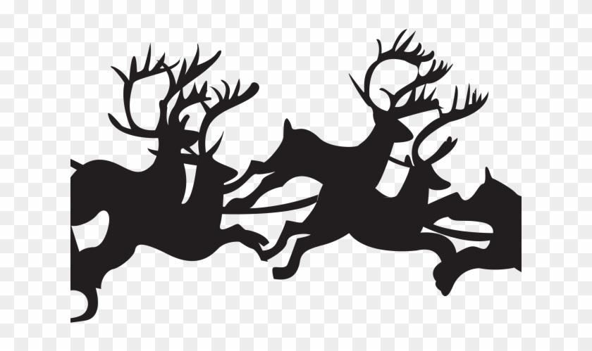 Ride Clipart Santa Claus - Silueta Santa Claus Png Transparent Png