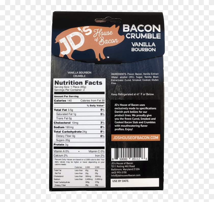 Packaging Vanilla Bourbon Back - Vanilla Clipart #5190498