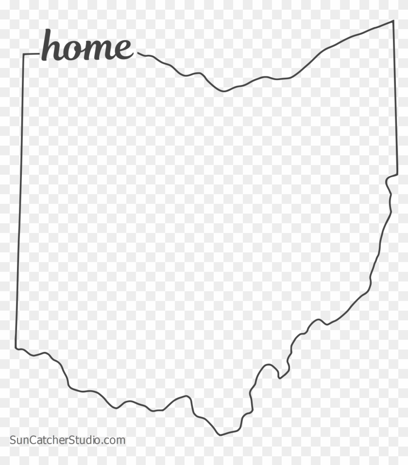 Map Outline, Printable State, Shape, Stencil, Pattern - Line Art Clipart