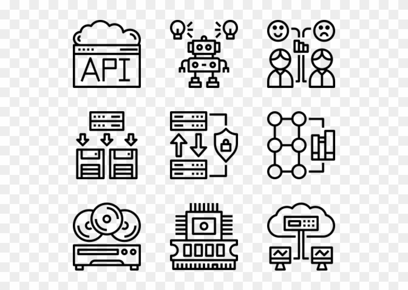 Big Data - Programming Icons Clipart