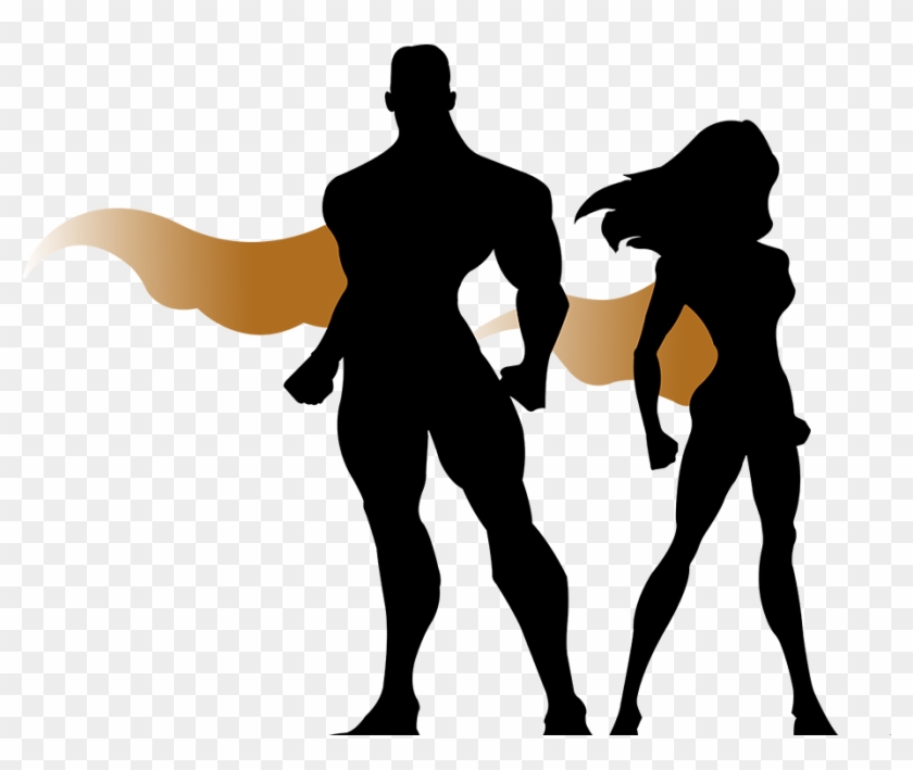 Mr And Ms Sports Silhouette Clipart #5191150
