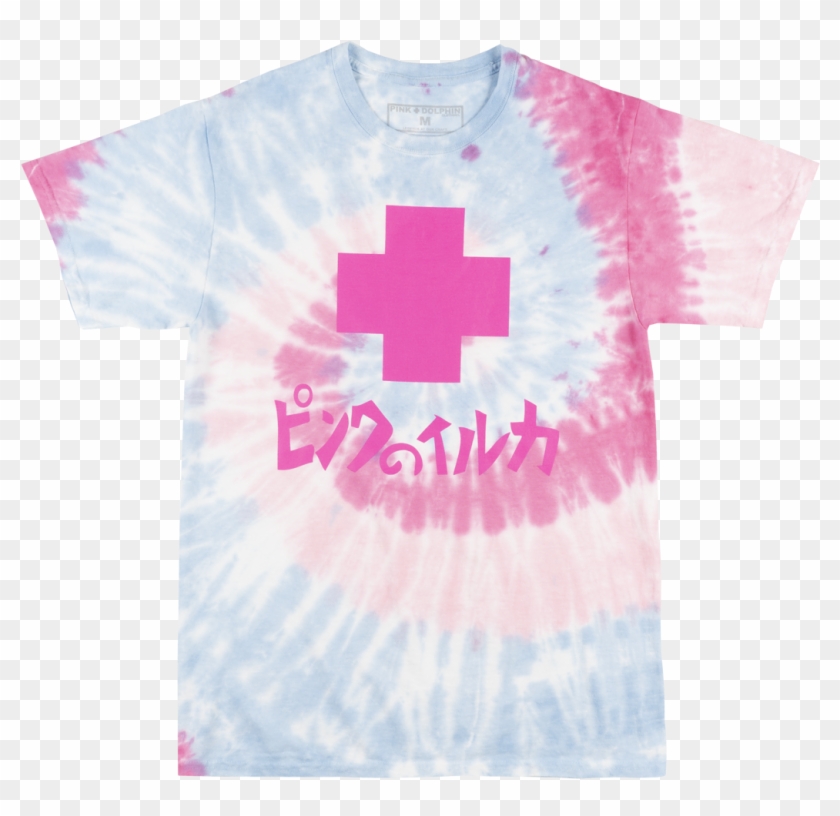 Pink Dolphin Promo Tie Dye T Shirt Mens Fall 2018 Tee - Pink Dolphin Plus Logo Clipart #5191266