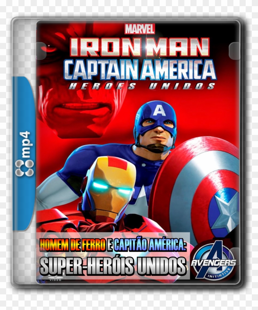 Homem De Ferro E Capitão América - Iron Man And Captain America Heroes United Movie Clipart #5191378