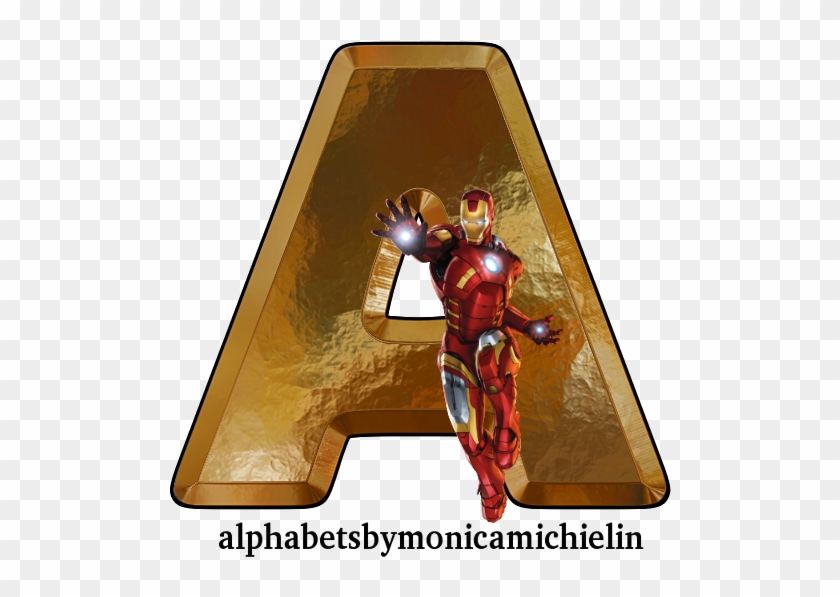 Iron Man Alphabet Png, Homem De Ferro Alfabeto - Iron Man Clipart
