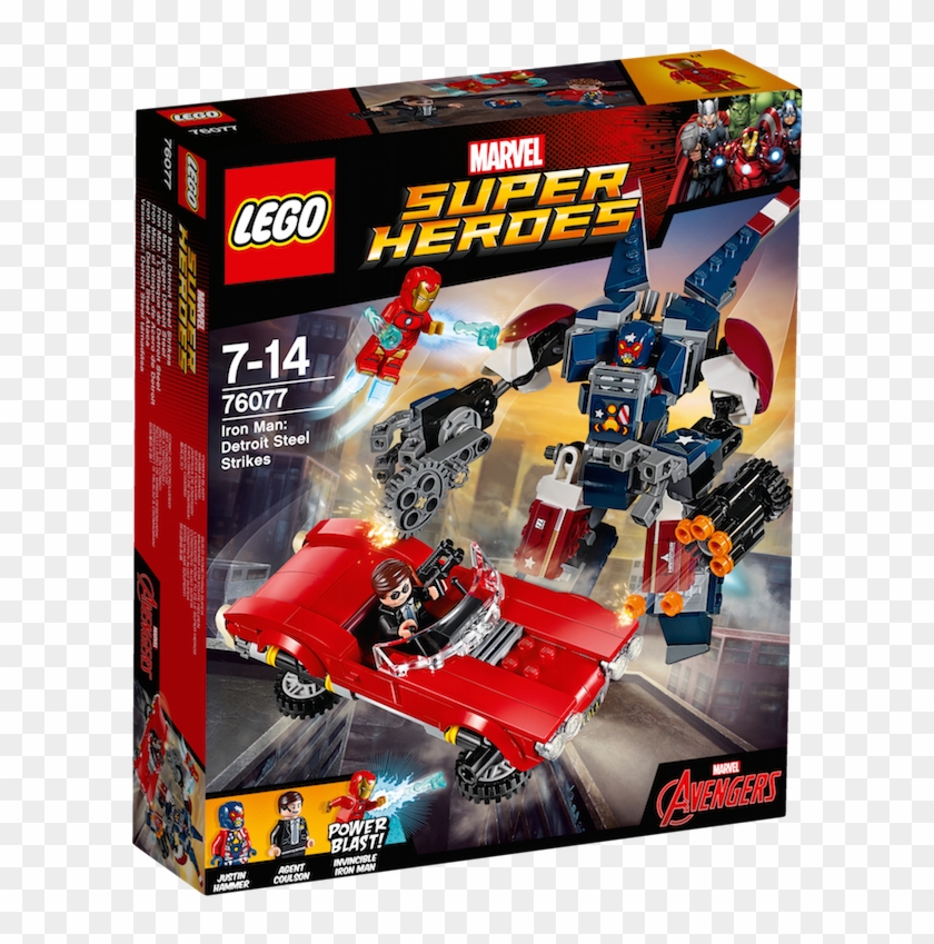Lego Iron Man Png - Lego Detroit Steel Strikes Clipart