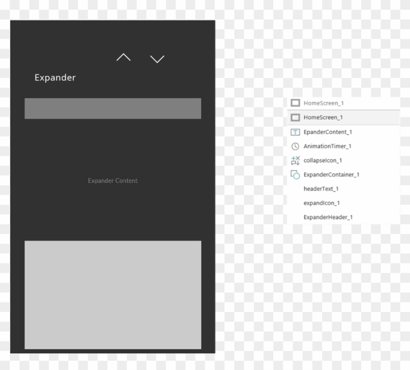 We Arrange The Above Elements To Create The Expander - Expand Collapse Ui Design Clipart