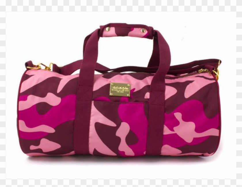 Pink Dolphin "camo Waves" Duffel - Pink Dolphin Duffle Bag Clipart #5191674
