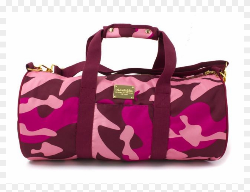 Pink Dolphin "camo Waves" Duffel - Pink Dolphin Duffle Bag Clipart