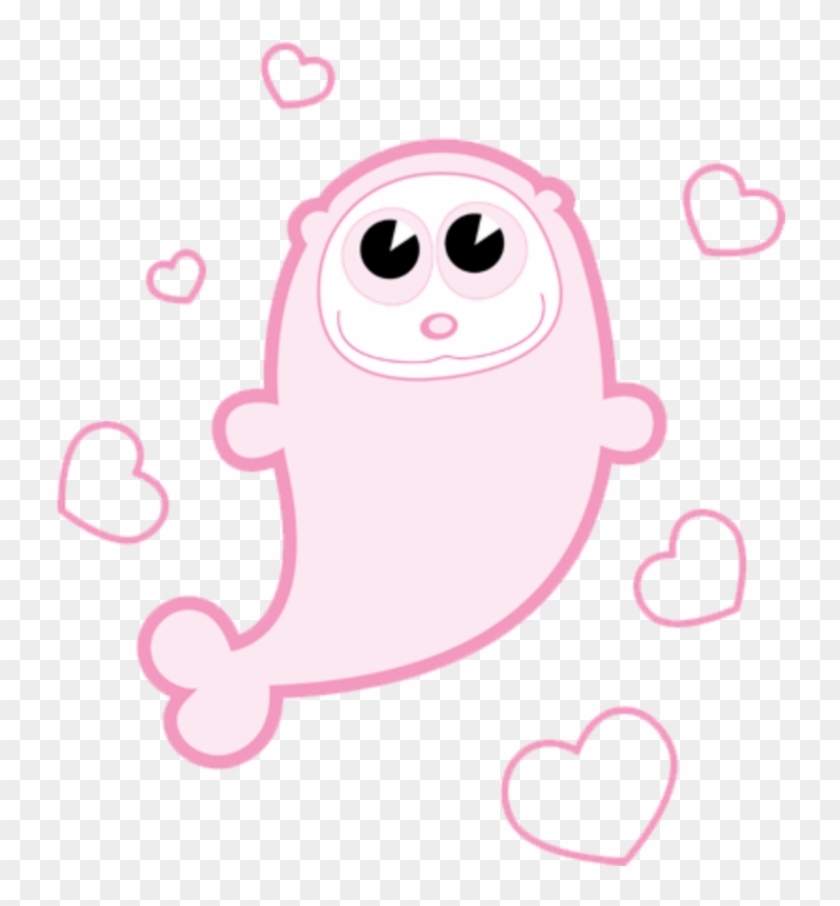 #mq #pink #dolphin #dolphins #heart #hearts - Illustration Clipart