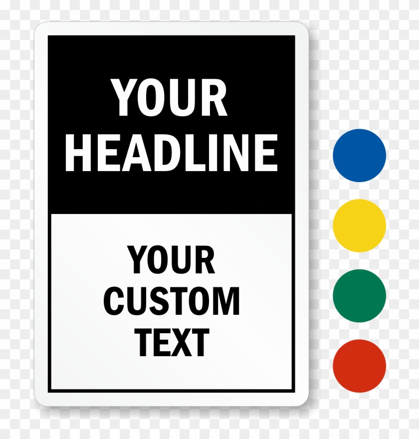 Custom Sign Template - Graphic Design Clipart