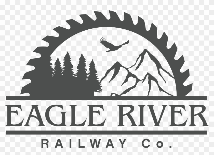 Eagle River Railway - 110mm Wood Cutting Disc Clipart #5192155