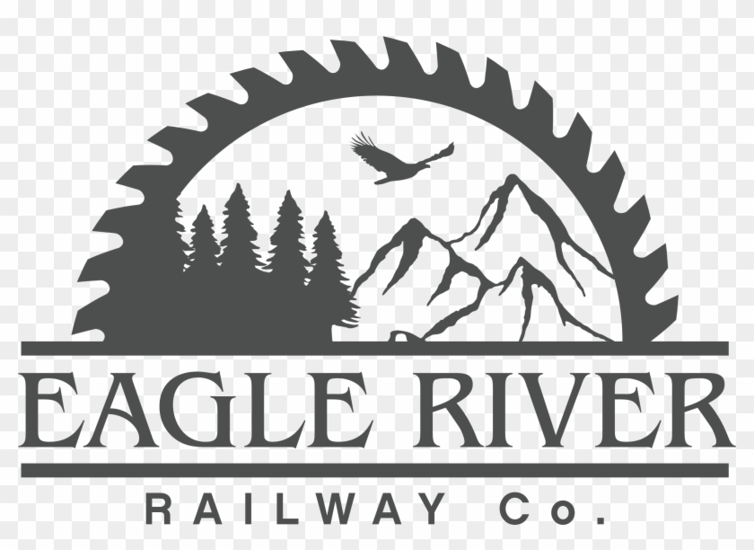 Eagle River Railway - 110mm Wood Cutting Disc Clipart